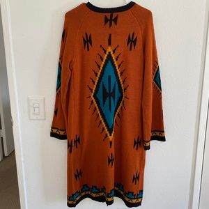 Wrangler Burnt Orange Aztec Cardigan